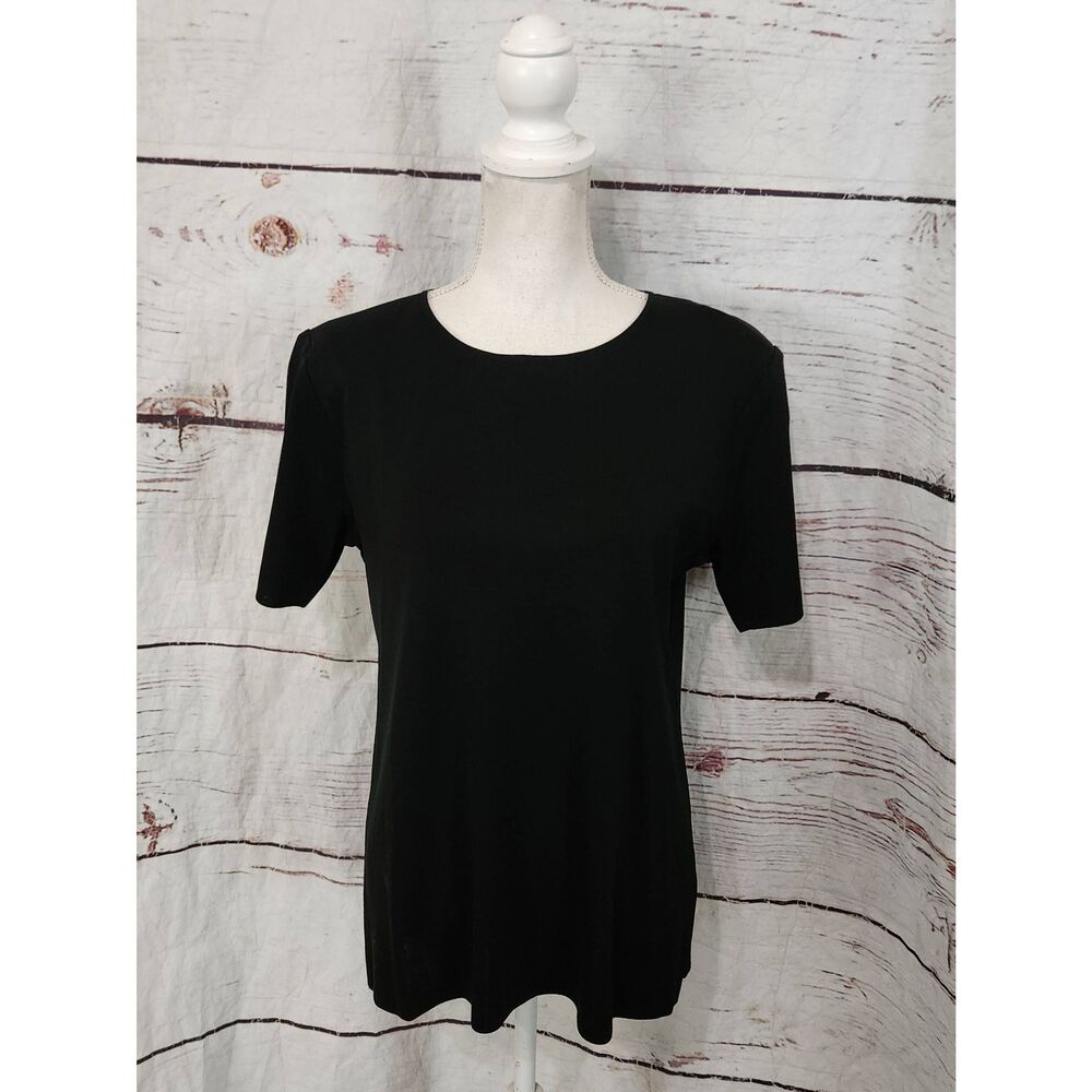 Exclusively Misook Short Sleeve‎ Top Size Medium Petite